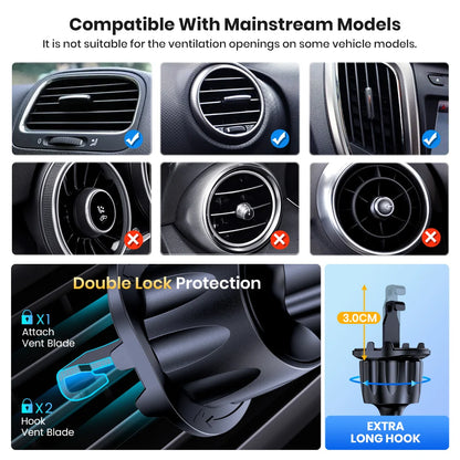 TOPK - SecureFit 360° Car Phone Holder