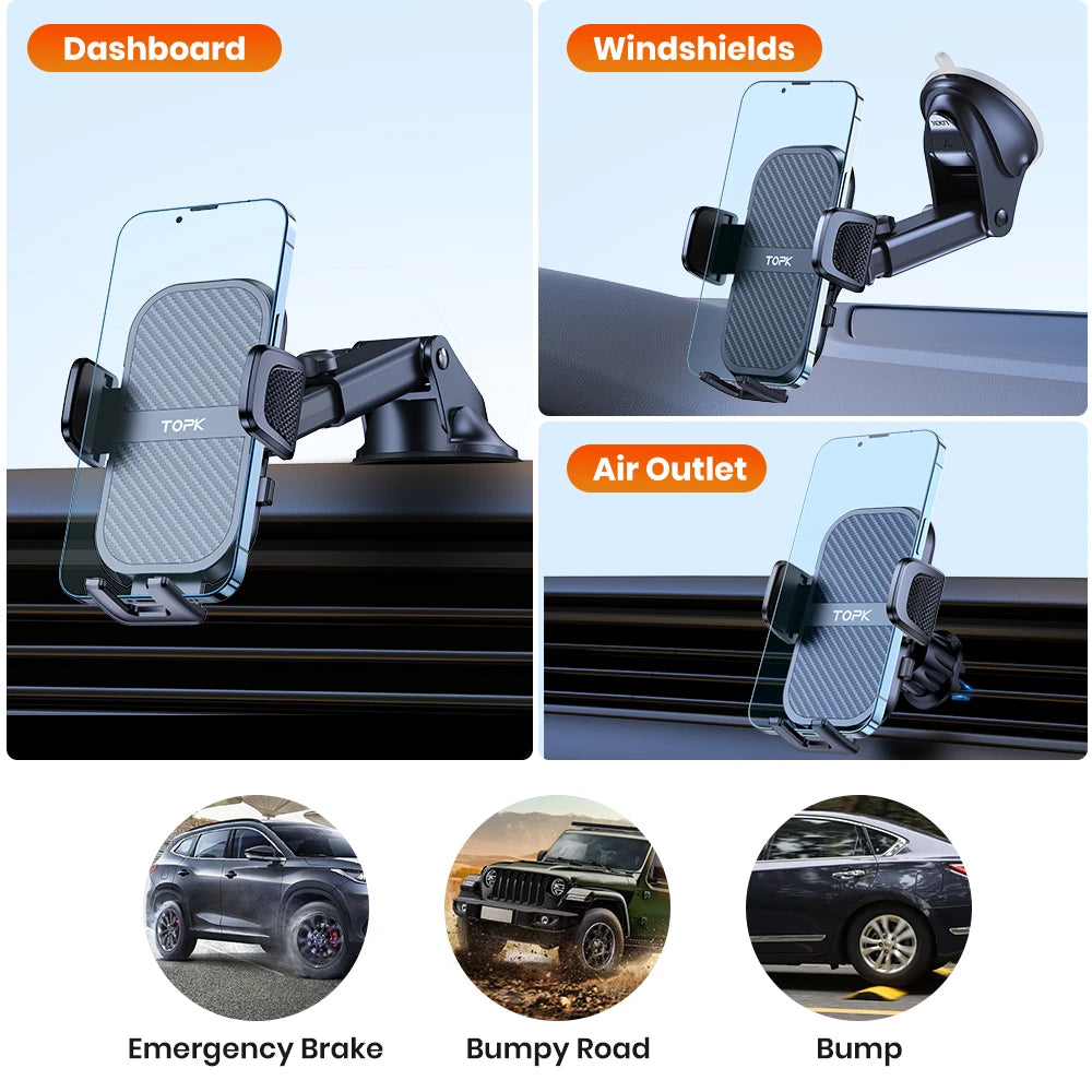 TOPK - MultiMount Car Phone Holder